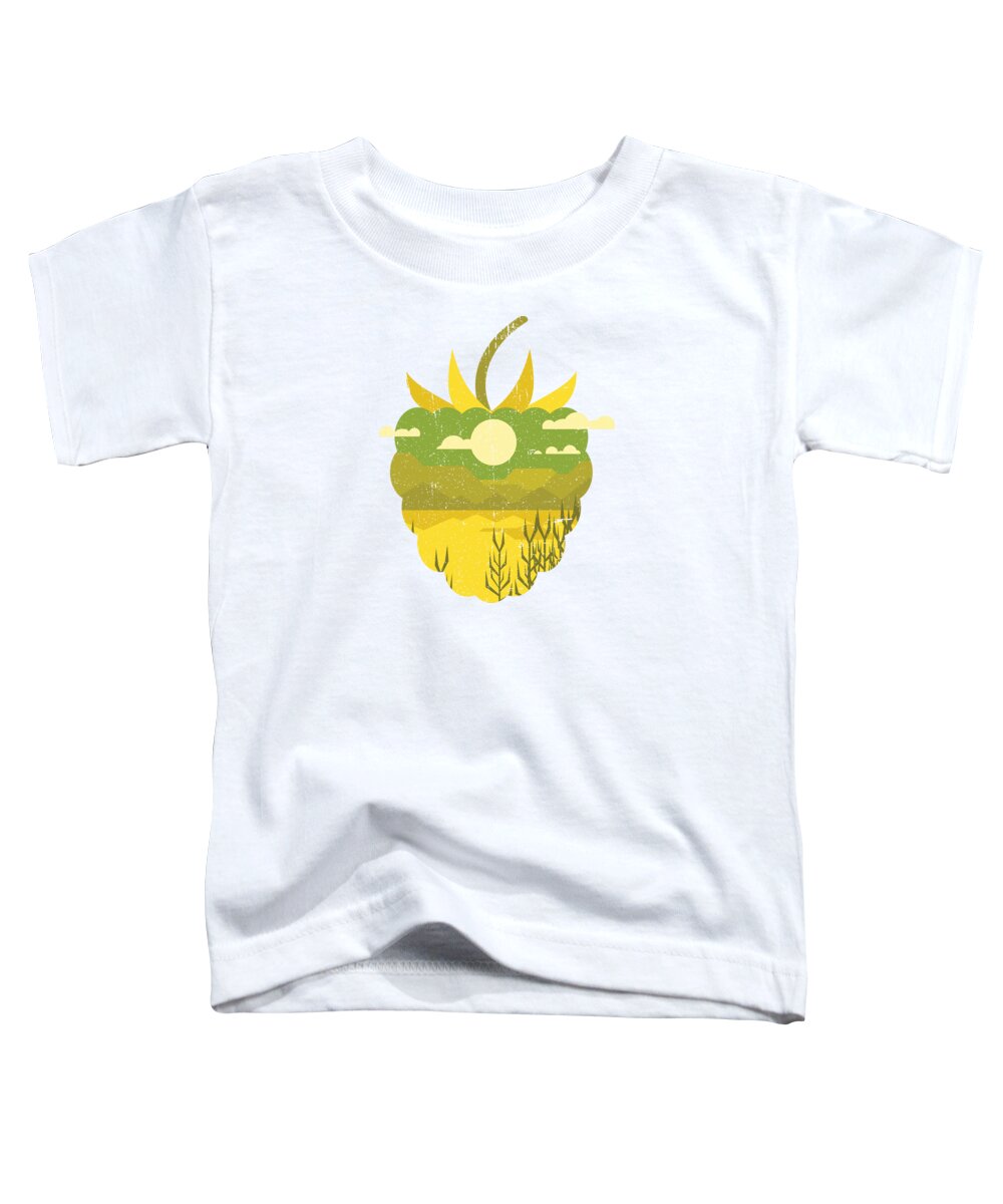 Water Toddler T-Shirt featuring the digital art Vintage Panorama Raspberry #1 by Mister Tee