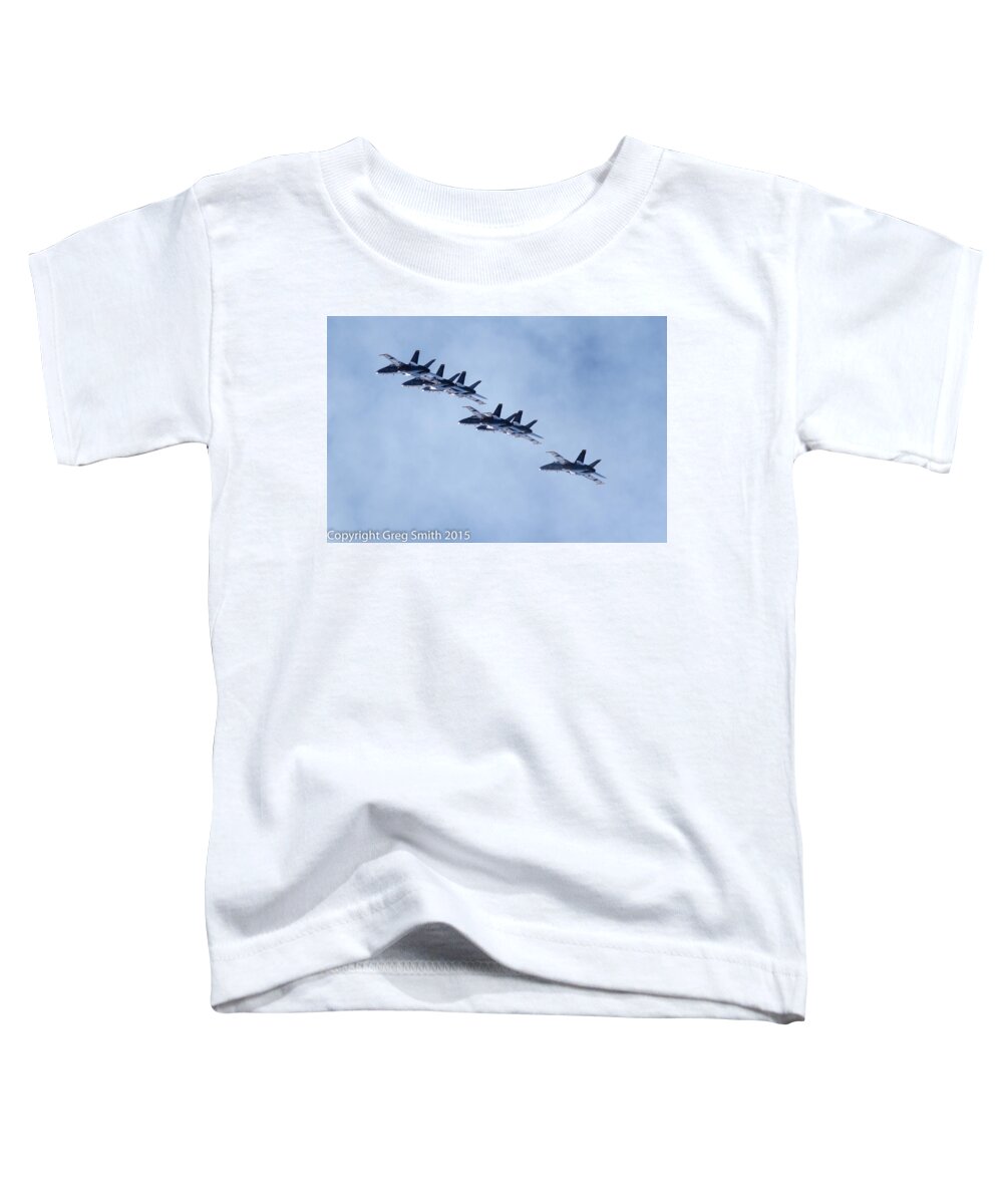 Blue Angels Nas Oceana Toddler T-Shirt featuring the photograph Blue Angels NAS Oceana #23 by Greg Smith
