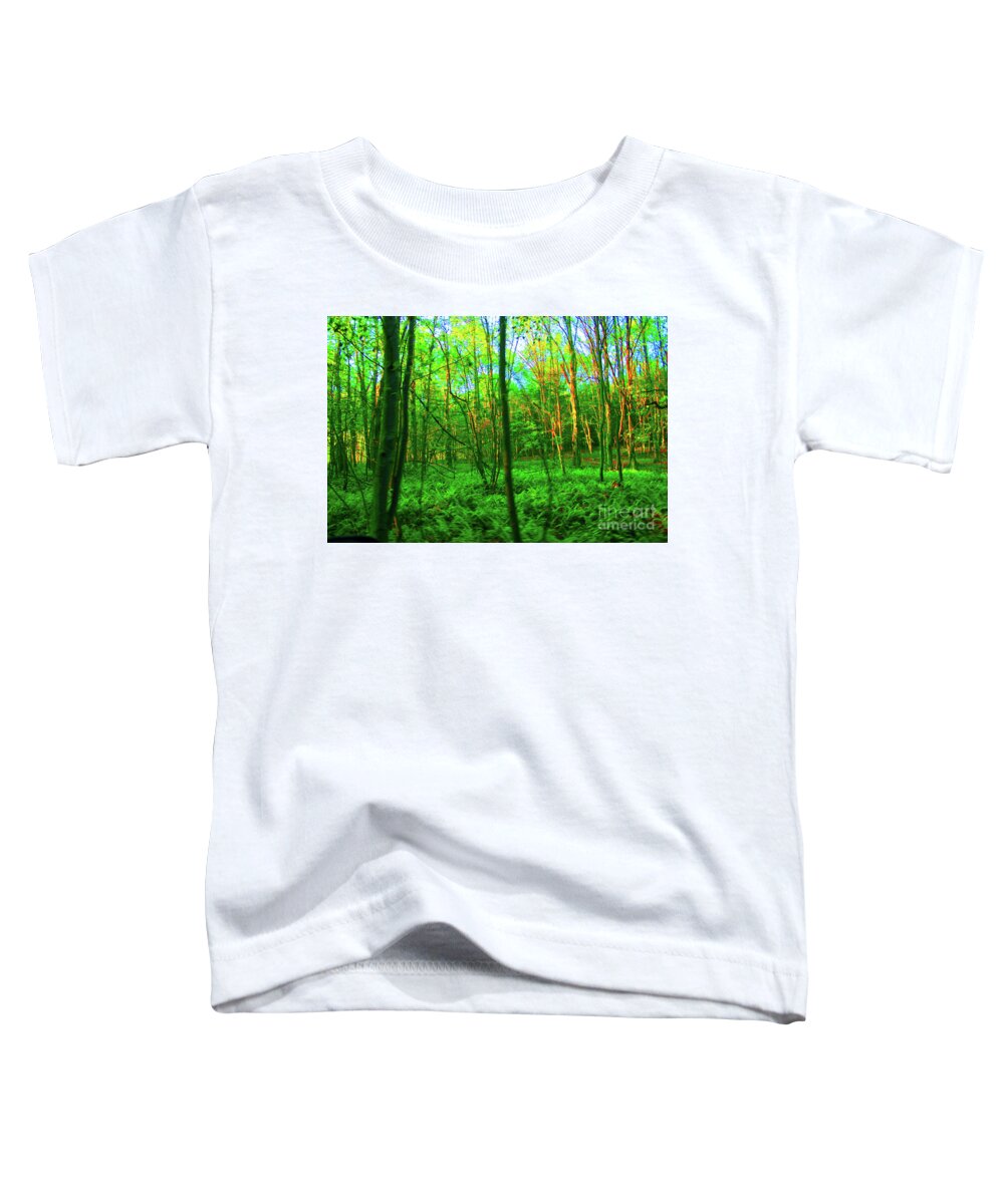 Walter Paul Bebirian: The Bebirian Art Collection Toddler T-Shirt featuring the digital art 5-8-2009p by Walter Paul Bebirian