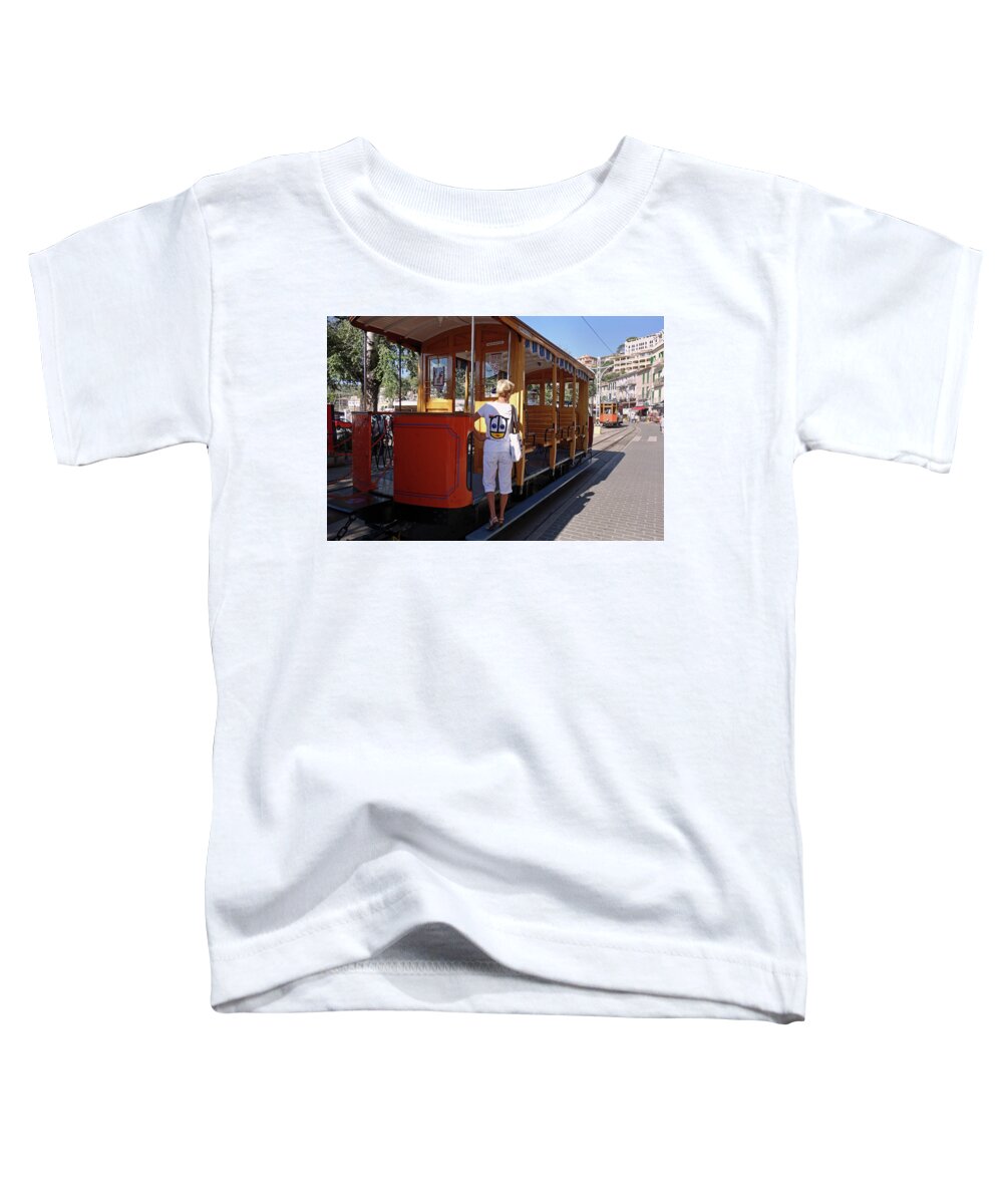 Ubabe Apparel Toddler T-Shirt featuring the digital art A Street Car Named Design by Ubabe Style