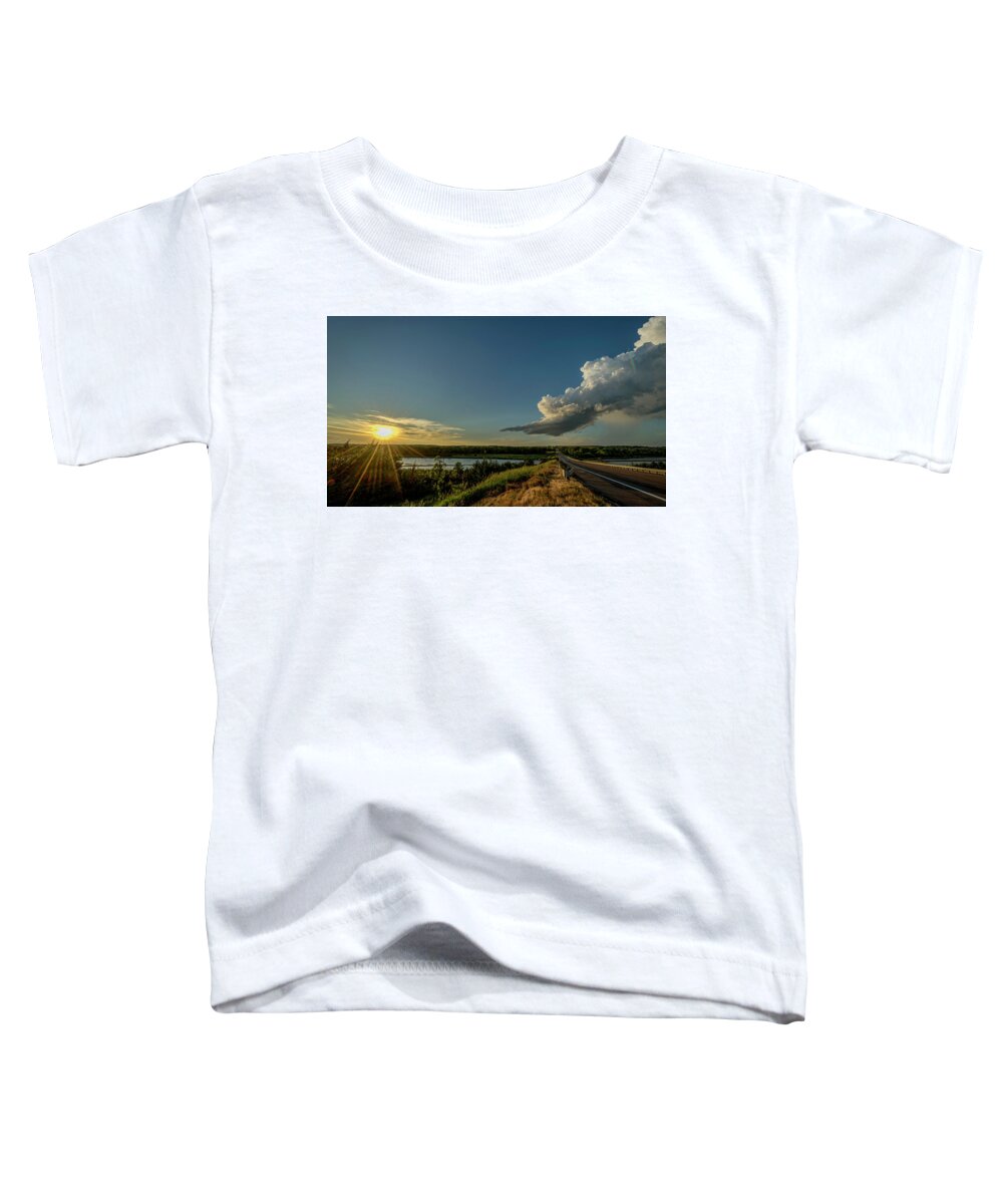  Bridge Toddler T-Shirt featuring the photograph All the Elements by Laura Hedien