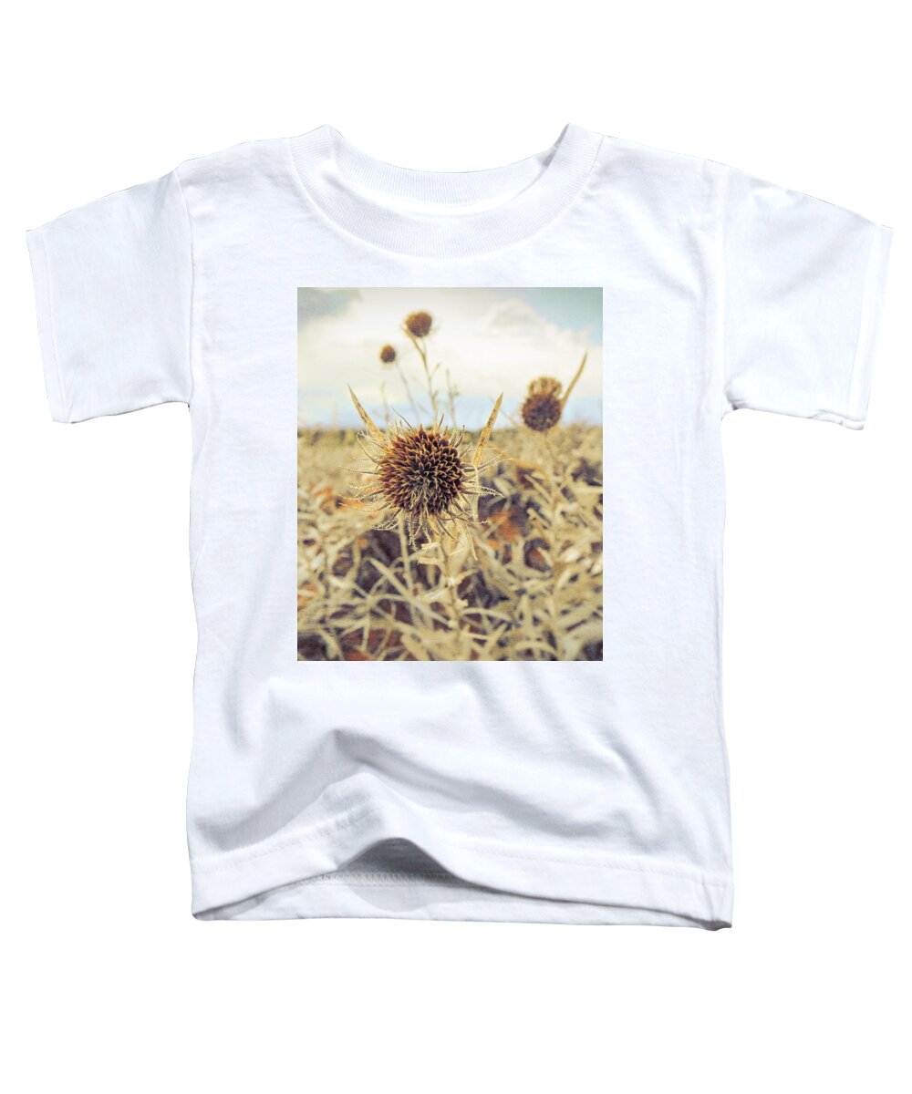 Weed Toddler T-Shirt featuring the photograph Arizona Flower by Deborah Penland