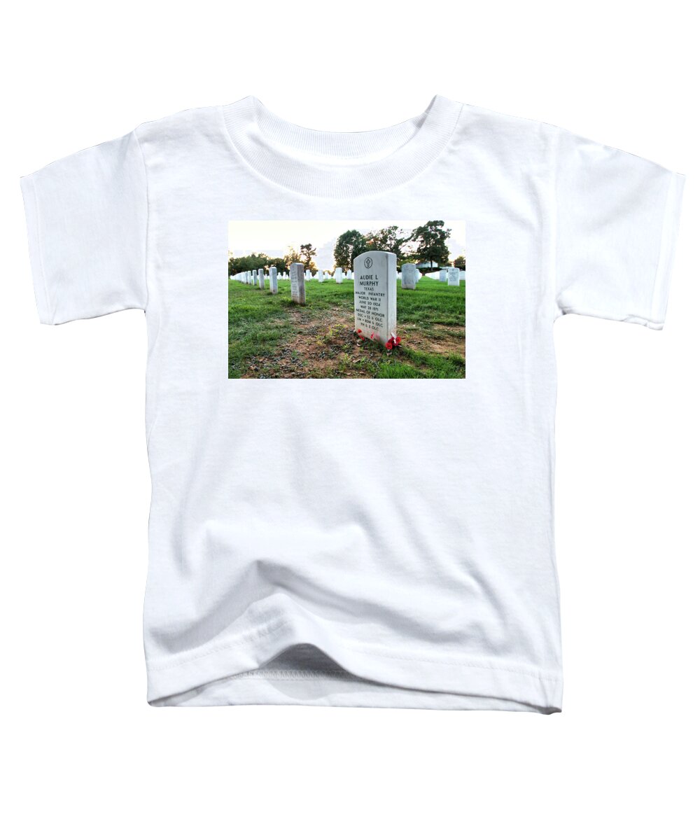 Audie Murphy Toddler T-Shirt featuring the photograph Audie Murphy by American Landscapes