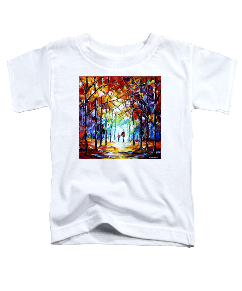 Autumn Landscape Toddler T-Shirt featuring the painting Autumn Delight by Mirek Kuzniar