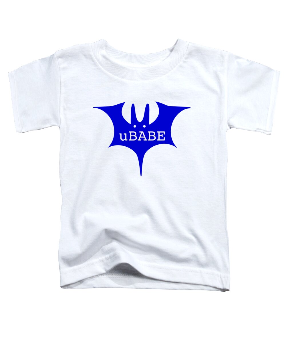 Ubabe T-shirts Toddler T-Shirt featuring the digital art BatBABE Blue by Ubabe Style