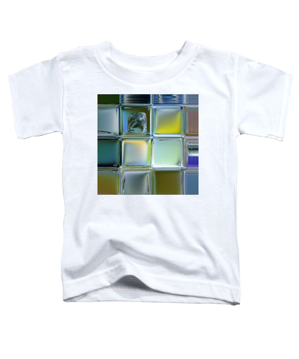 Pastels Toddler T-Shirt featuring the digital art Bricks in the Wall by Scott S Baker