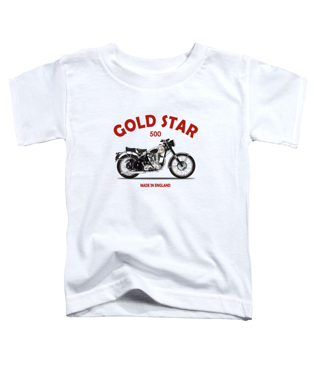 Bsa Goldstar Toddler T-Shirt featuring the photograph BSA Gold Star 1952 by Mark Rogan