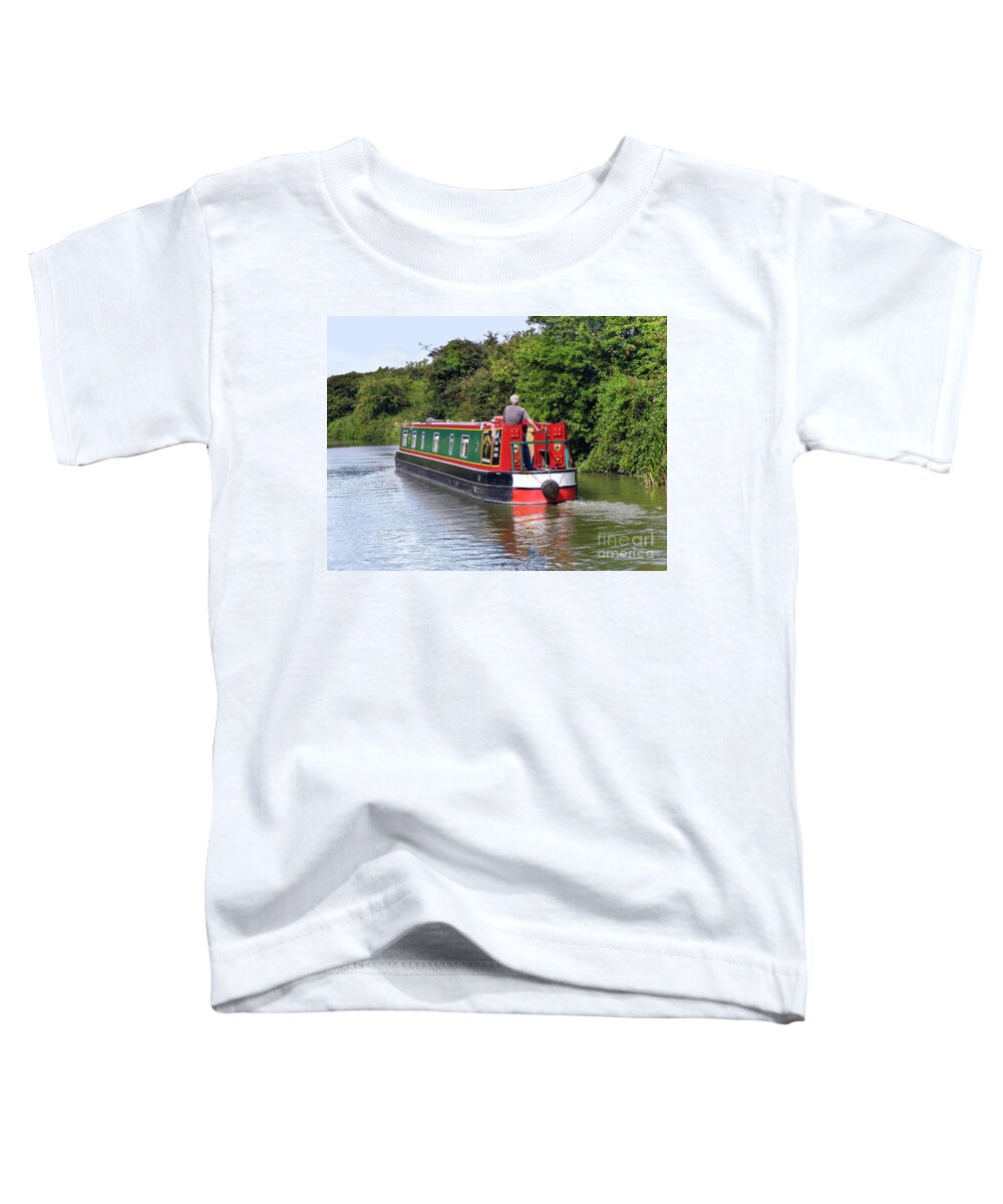 Canal Toddler T-Shirt featuring the photograph Canal Boat by Terri Waters