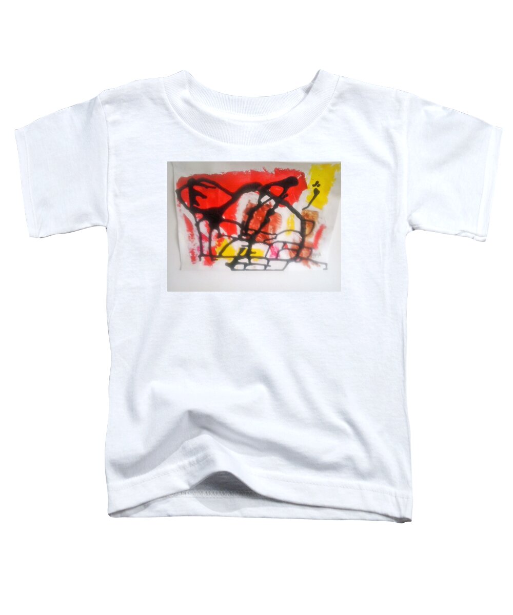  Toddler T-Shirt featuring the painting Caos 22 by Giuseppe Monti