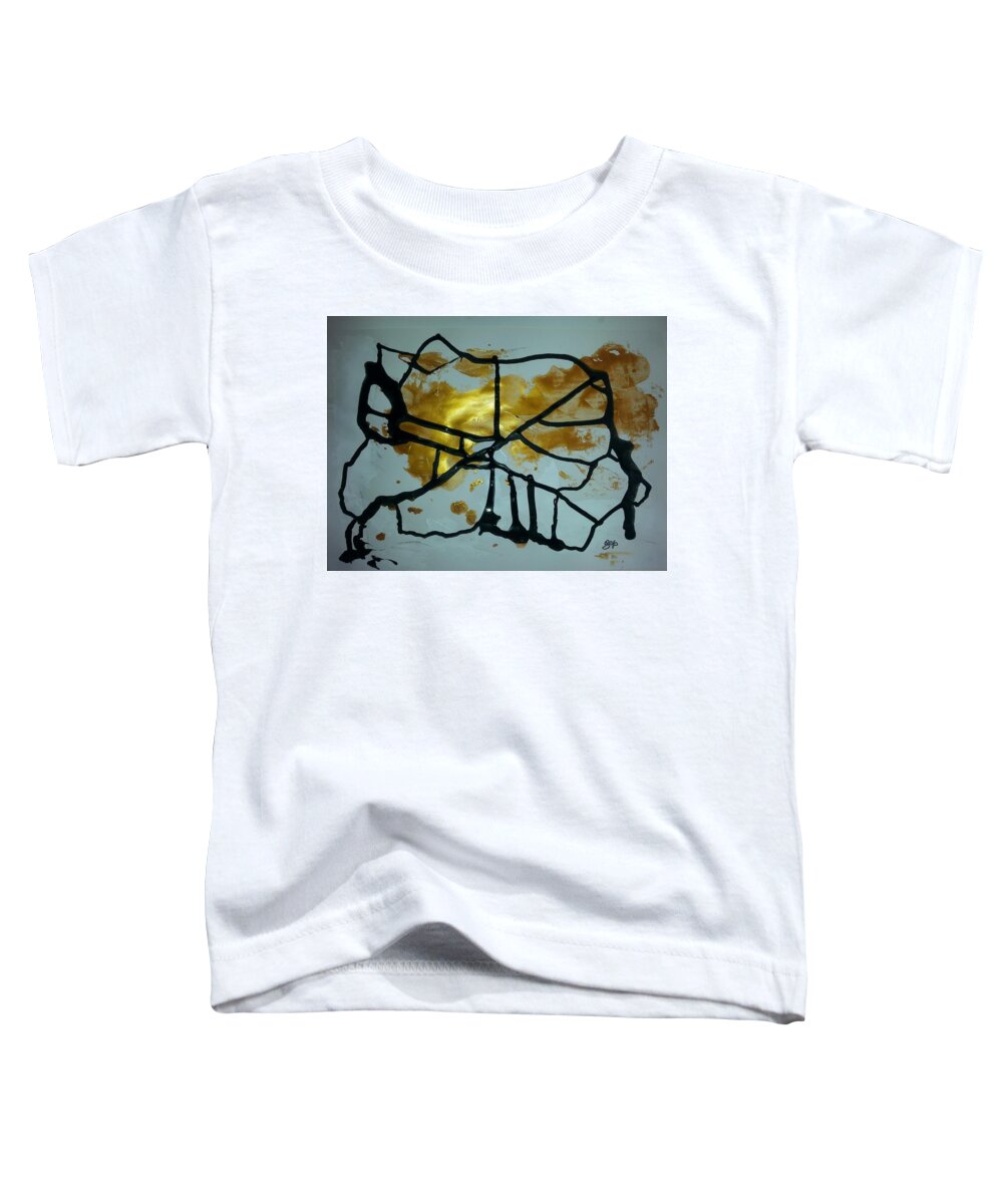  Toddler T-Shirt featuring the painting Caos 29 by Giuseppe Monti