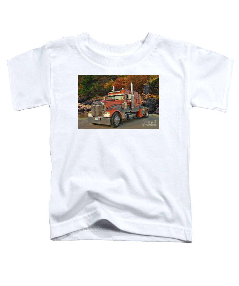 Big Rigs Toddler T-Shirt featuring the photograph Catr9562-19 by Randy Harris