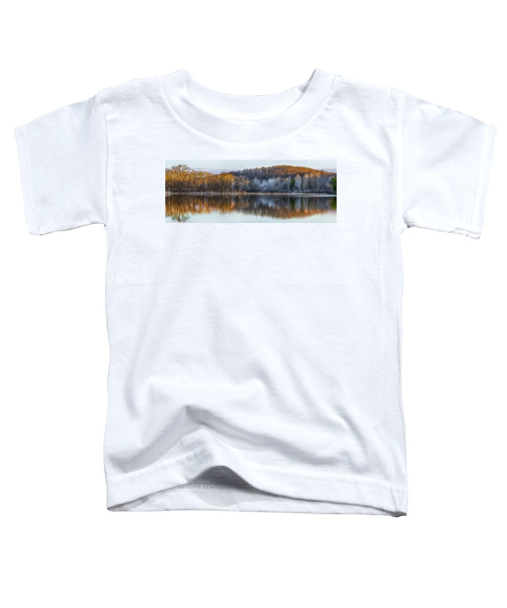 Reflection Toddler T-Shirt featuring the photograph Daybreak by Brad Bellisle