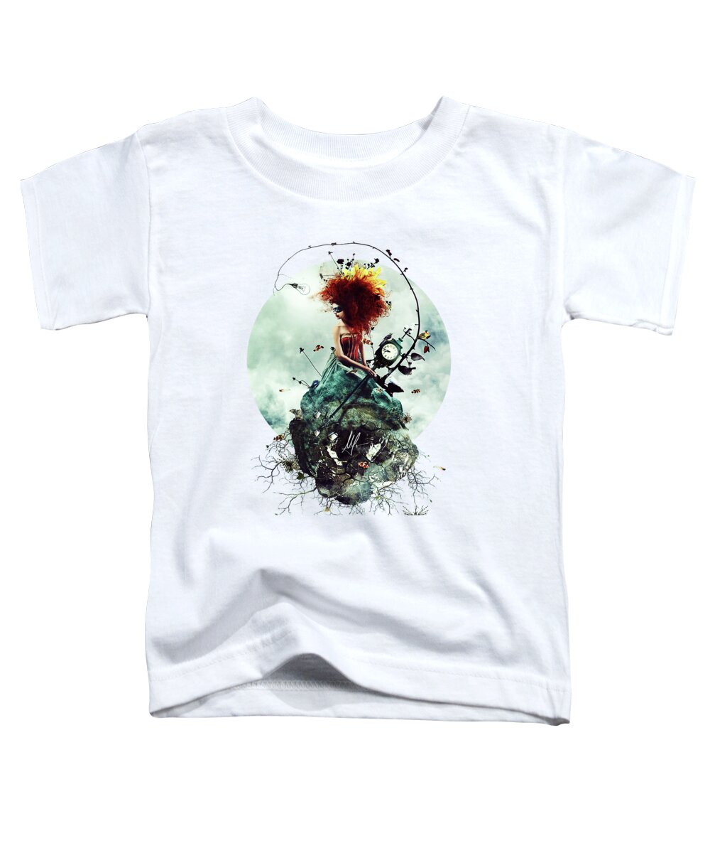 Surreal Toddler T-Shirt featuring the digital art Delirium by Mario Sanchez Nevado