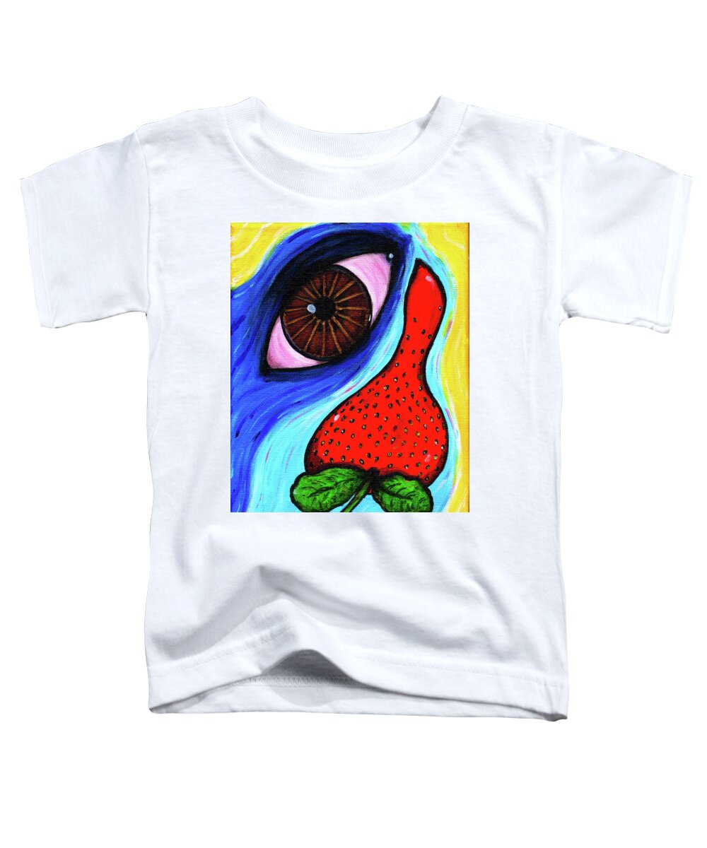 Eye Toddler T-Shirt featuring the painting Don't It Make My Brown Eyes Blue by Meghan Elizabeth