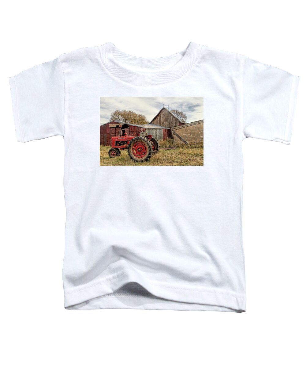 Tractor Toddler T-Shirt featuring the photograph Down on the Farm by Alana Thrower