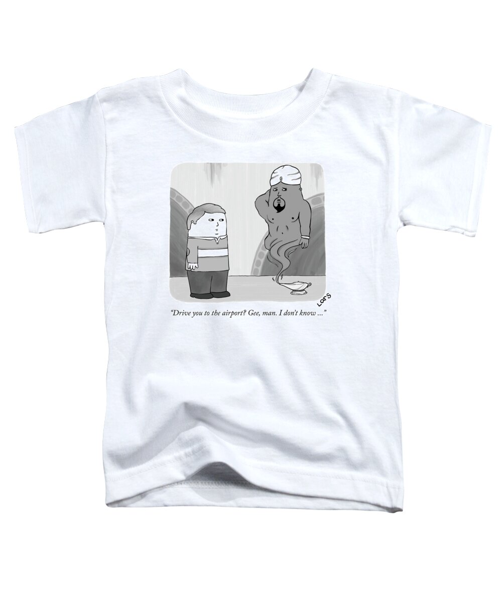 drive You To The Airport? Gee Toddler T-Shirt featuring the drawing Drive you to the airport by Lars Kenseth