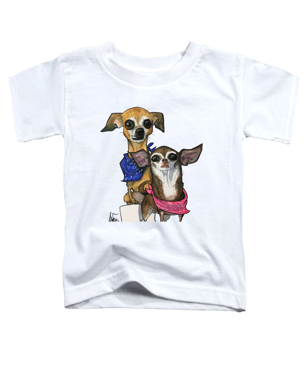 Dube 4456 Toddler T-Shirt featuring the drawing Dube 4456 by John LaFree