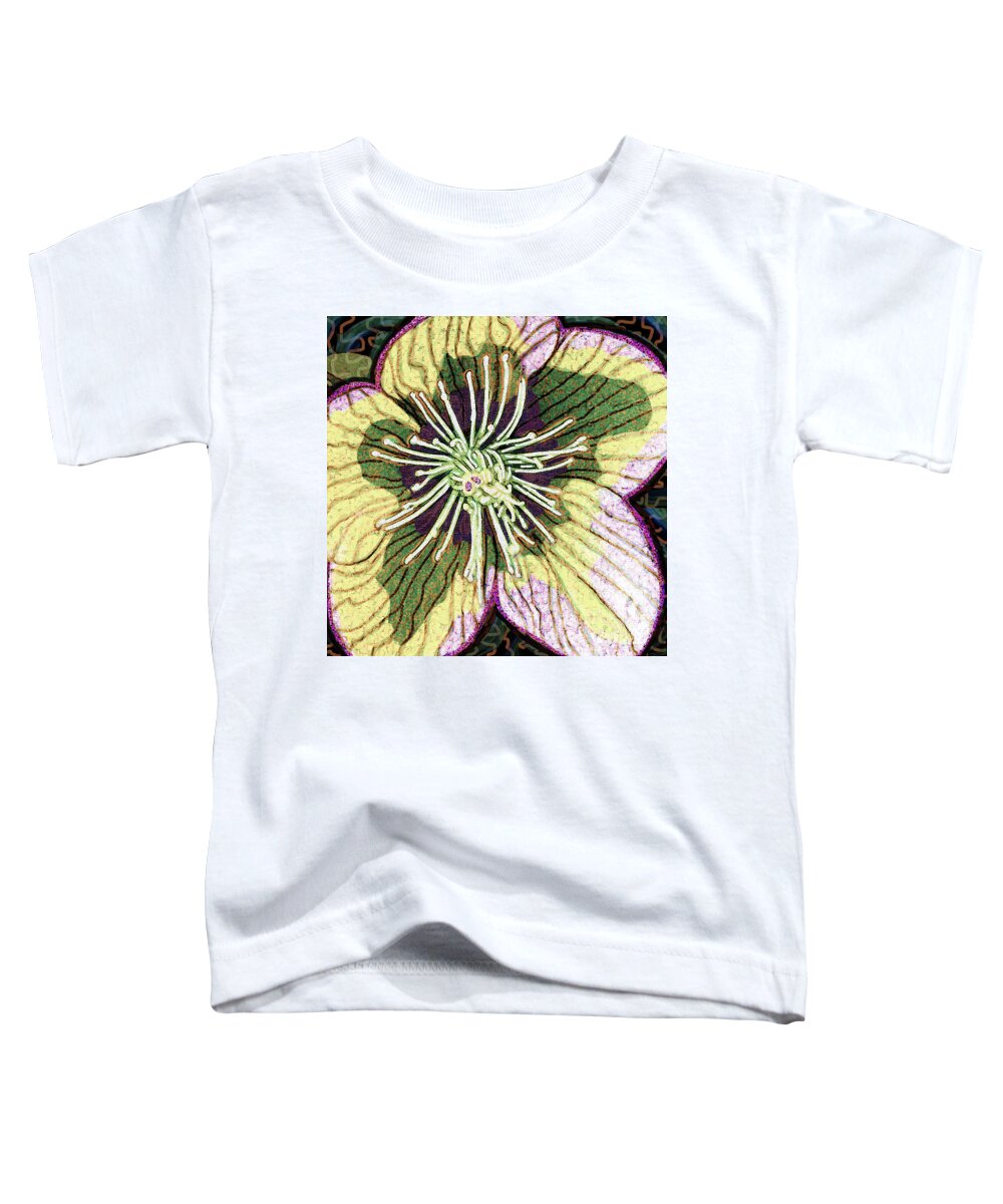 Crocus Toddler T-Shirt featuring the digital art Early Spring Flower by Rod Whyte