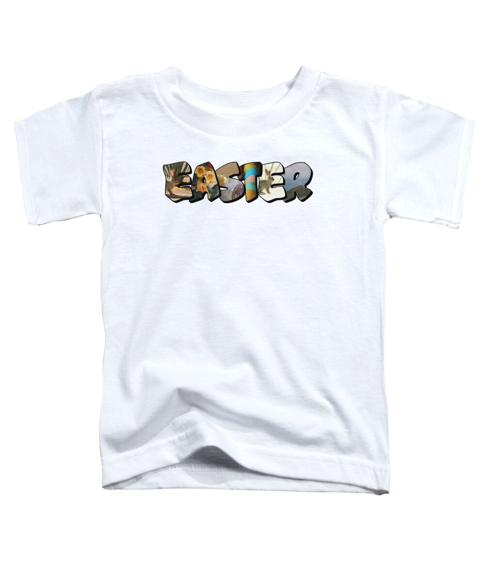 Big Letter Toddler T-Shirt featuring the photograph Easter Big Letter by Colleen Cornelius