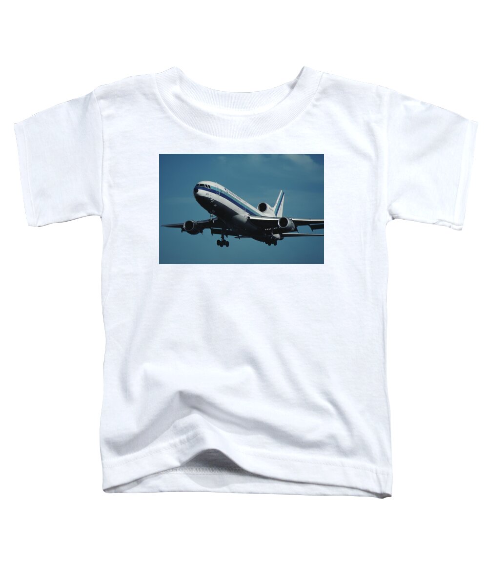 Eastern Airlines Toddler T-Shirt featuring the photograph Eastern L-1011 TriStar Whisperliner by Erik Simonsen
