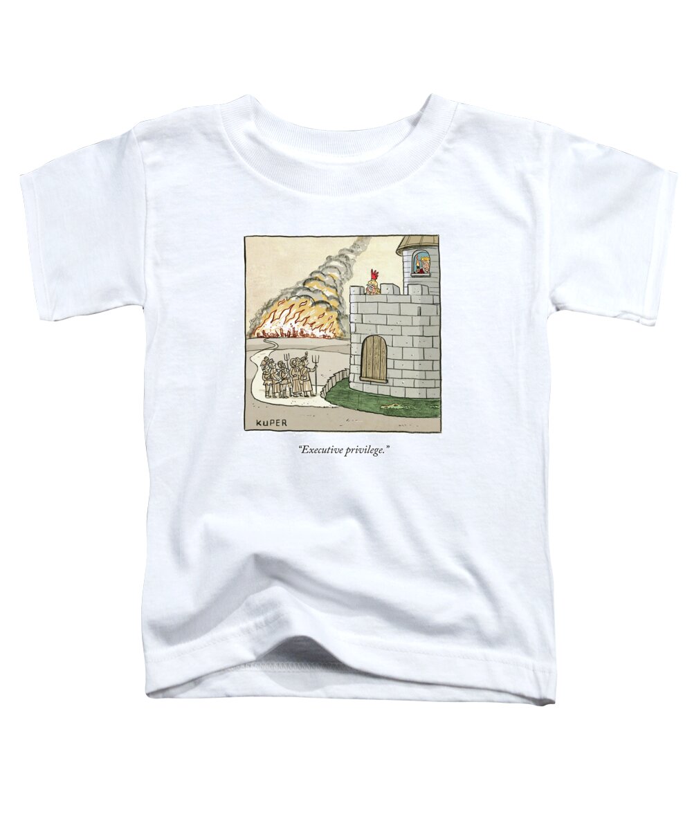 Executive Privilege. Toddler T-Shirt featuring the drawing Executive Privilege by Peter Kuper