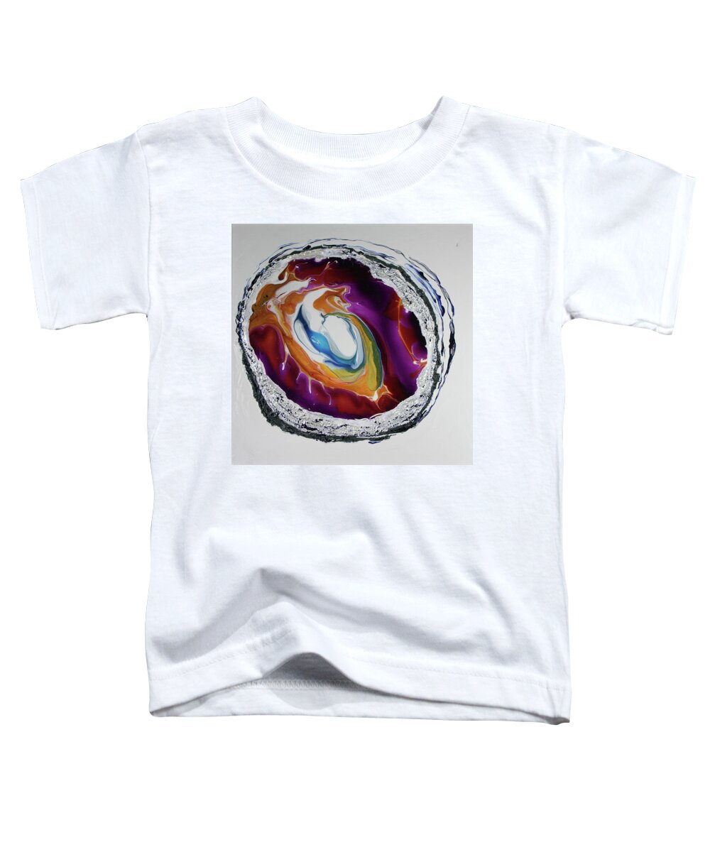 Textured Toddler T-Shirt featuring the painting Geo 2 by Madeleine Arnett