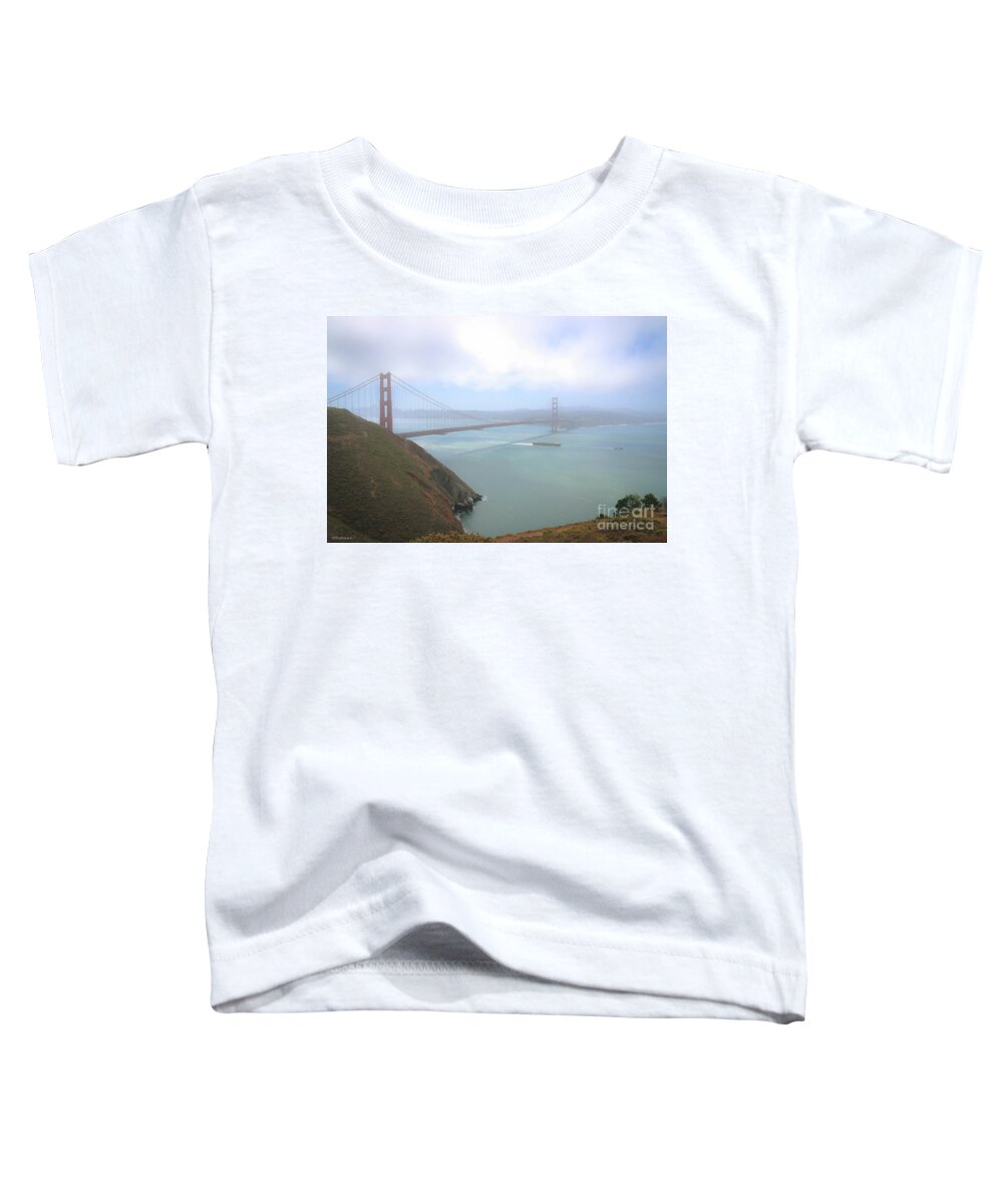 Golden Gate Bridge Toddler T-Shirt featuring the photograph Golden Gate Bridge by Veronica Batterson