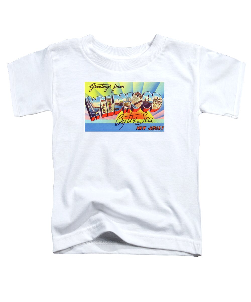 Lbi Toddler T-Shirt featuring the photograph Wildwood Greetings - Version 1 by Mark Miller