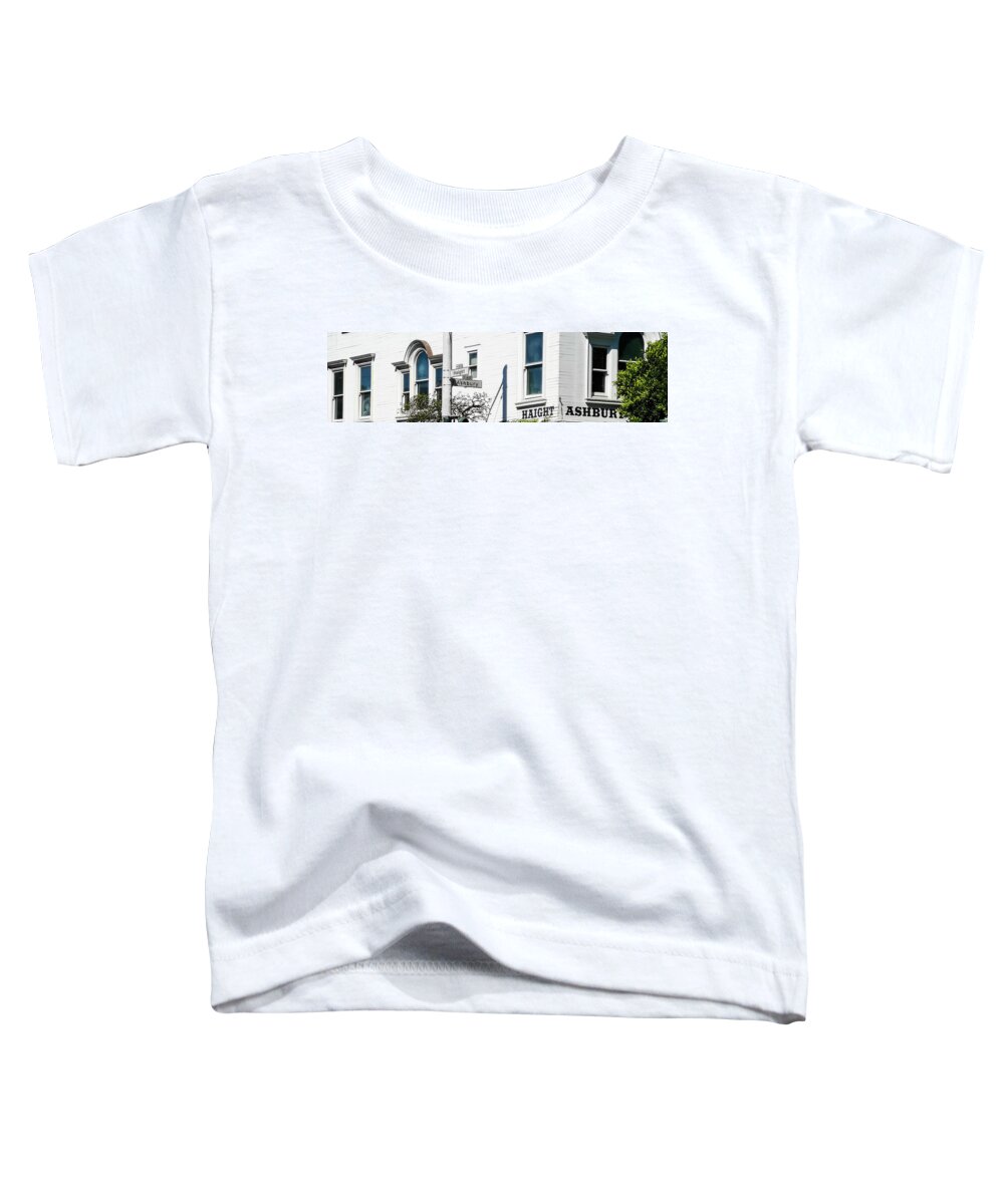 Haight Toddler T-Shirt featuring the photograph Haight/Ashbury Sign by James Canning