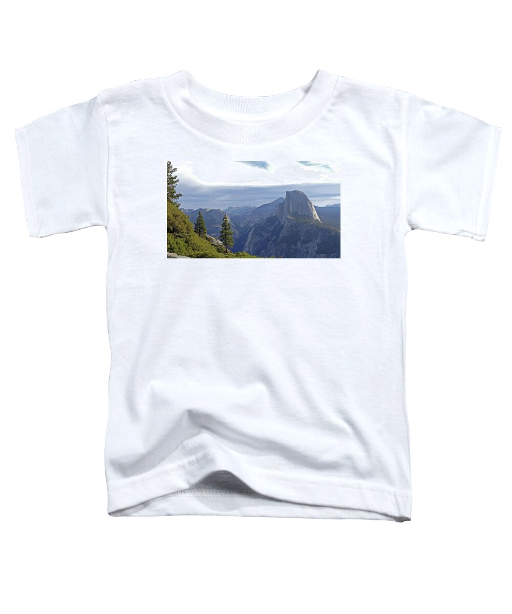 Usa Toddler T-Shirt featuring the pyrography Half Dome by Magnus Haellquist