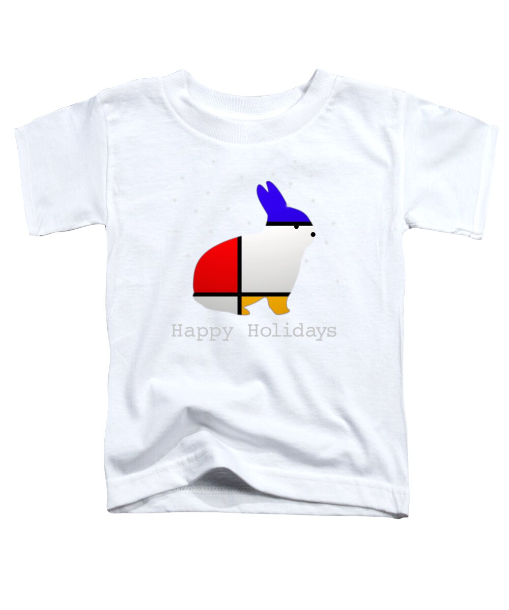 Happy Holidays Toddler T-Shirt featuring the digital art Happy Holidays by Charles Stuart