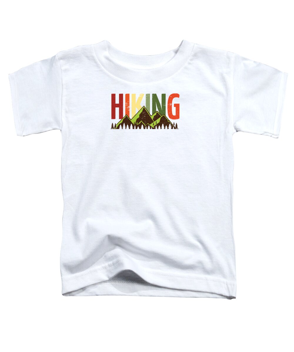 Hiking Toddler T-Shirt featuring the digital art Hiking Nature Mountains Forest by Mister Tee