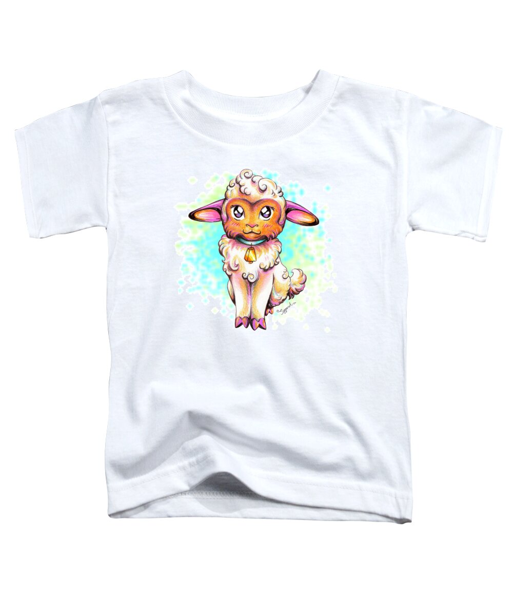 Art Toddler T-Shirt featuring the drawing I Want My Shepherd by Sipporah Art and Illustration