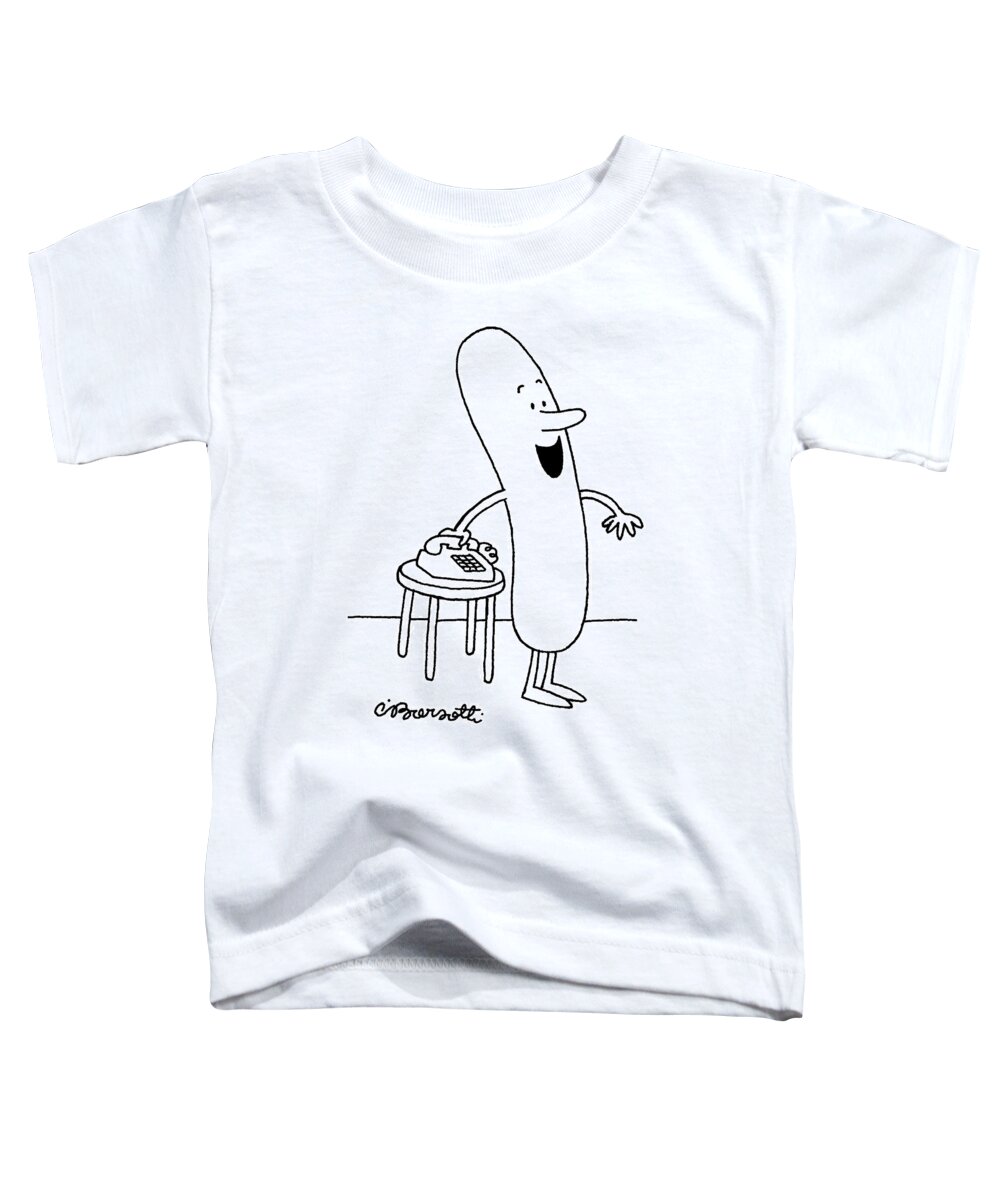 Hot Dogs Toddler T-Shirt featuring the drawing Invited To A Cookout by Charles Barsotti