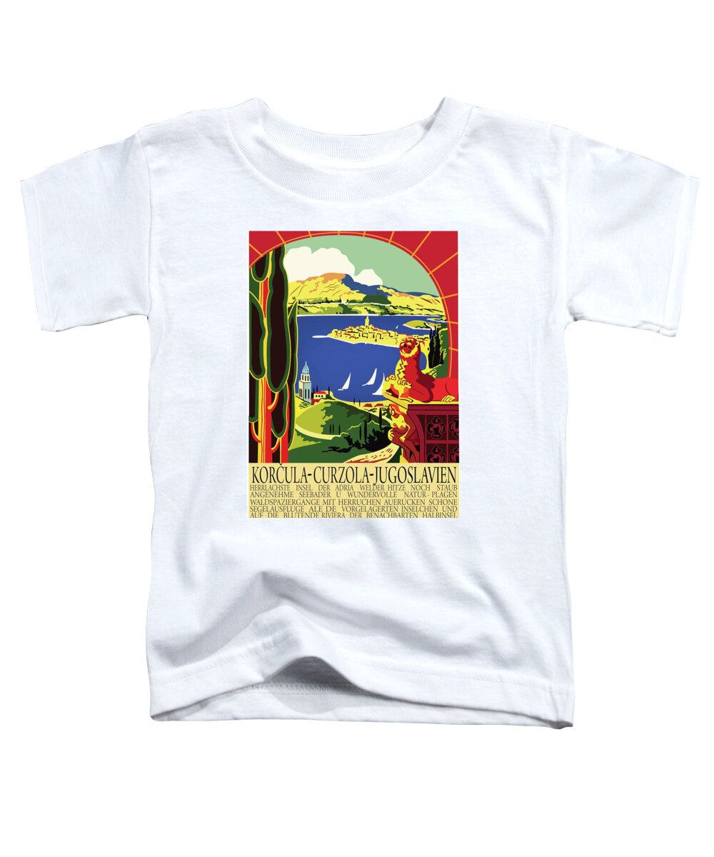 Korcula Toddler T-Shirt featuring the digital art Korcula by Long Shot