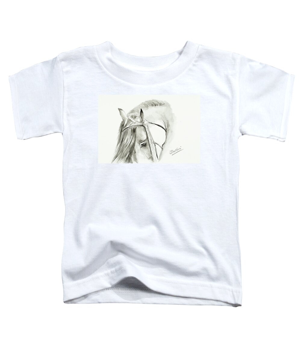  Toddler T-Shirt featuring the painting Lamina Taurina 6 by Carlos Jose Barbieri