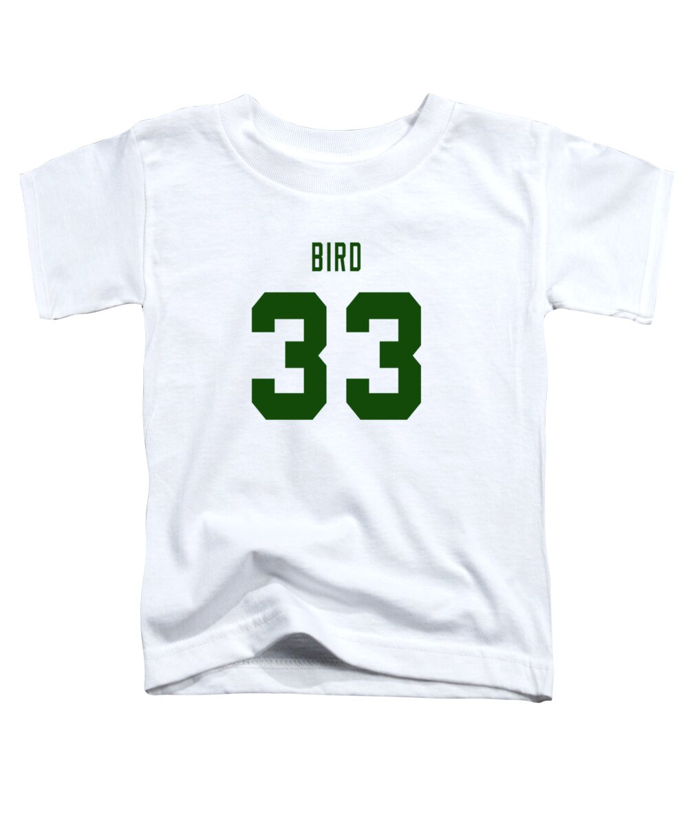 Boston Toddler T-Shirt featuring the digital art Larry Legend by Positive Images