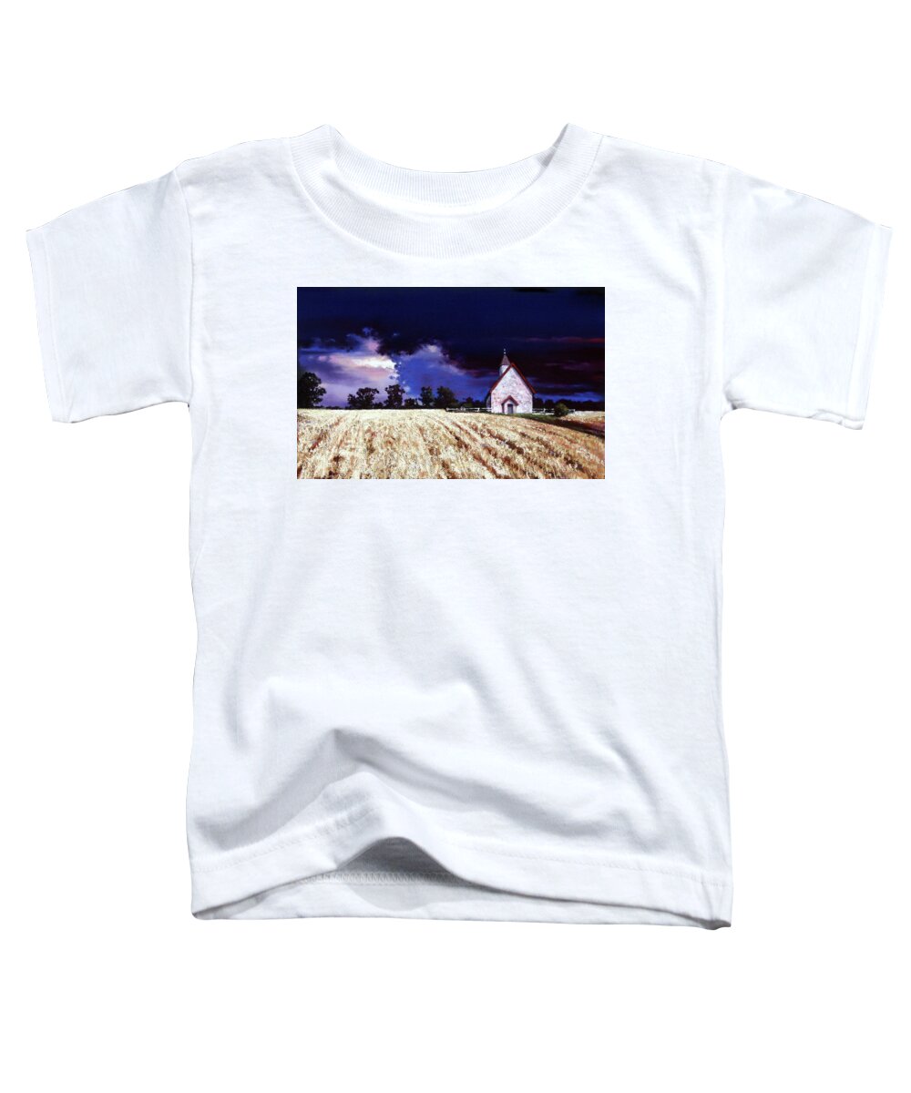 Fall Fields Toddler T-Shirt featuring the pastel Let There Be Light by Dianna Ponting