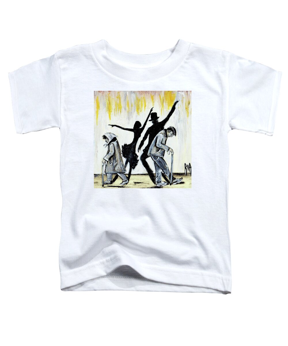 Love Toddler T-Shirt featuring the painting Lets Get Back To THIS by Artist RiA