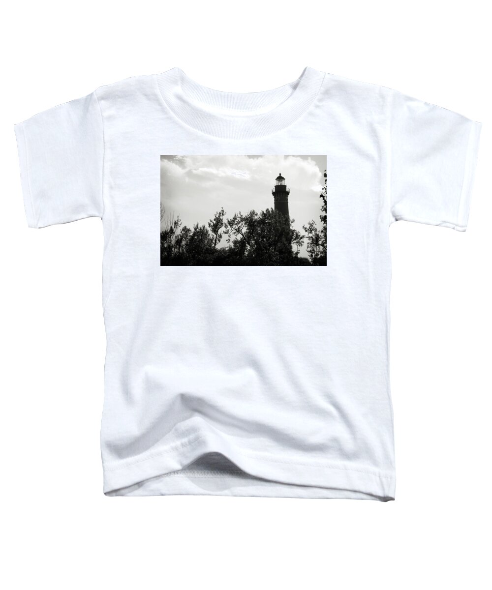 Michigan Lighthouse Toddler T-Shirt featuring the photograph Lighthouse by Michelle Wermuth