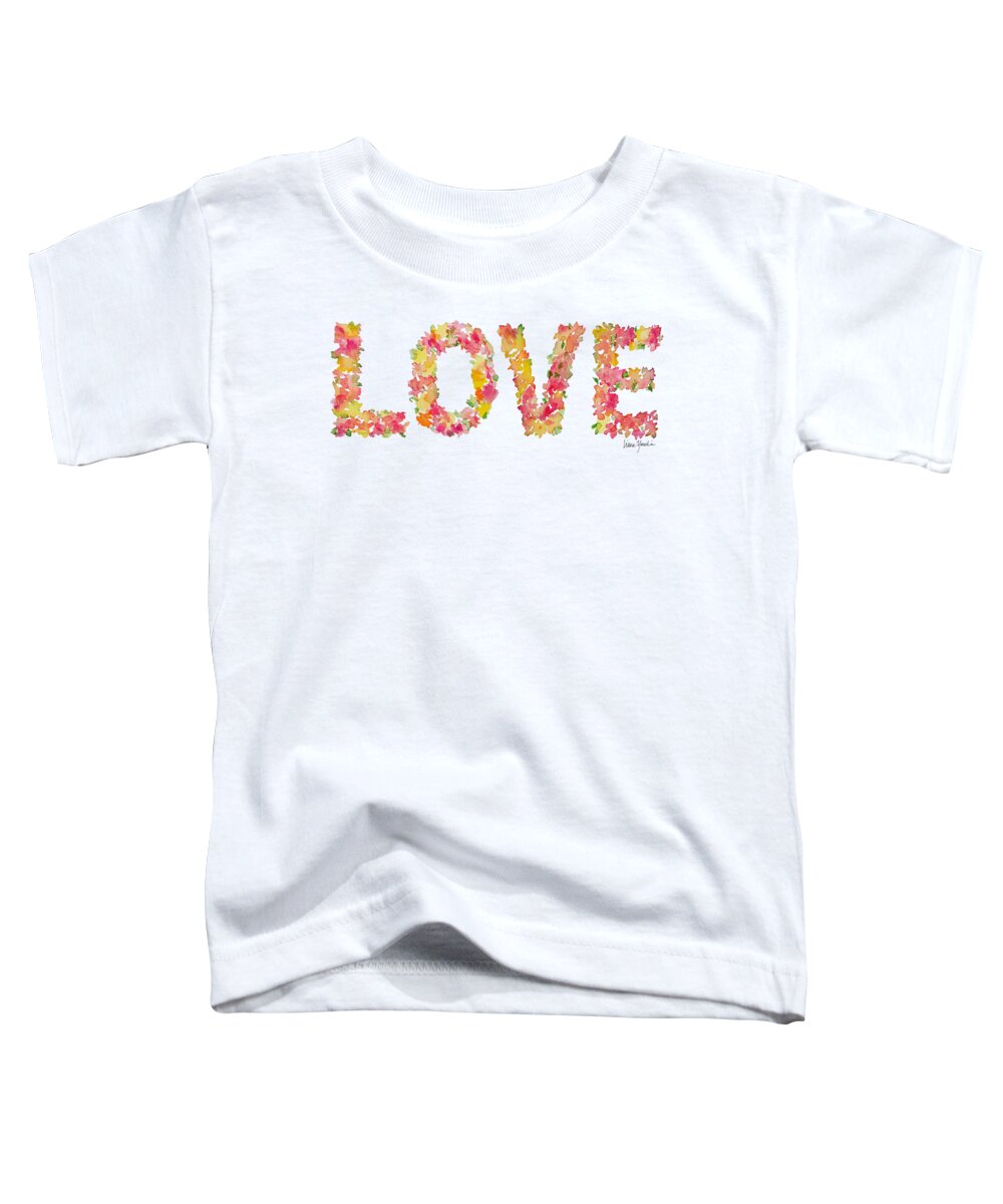 Love Toddler T-Shirt featuring the painting Love by Liana Yarckin