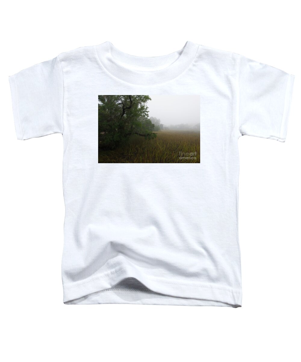 Fog Toddler T-Shirt featuring the photograph Marsh Fog - Rivertowne on the Wando by Dale Powell