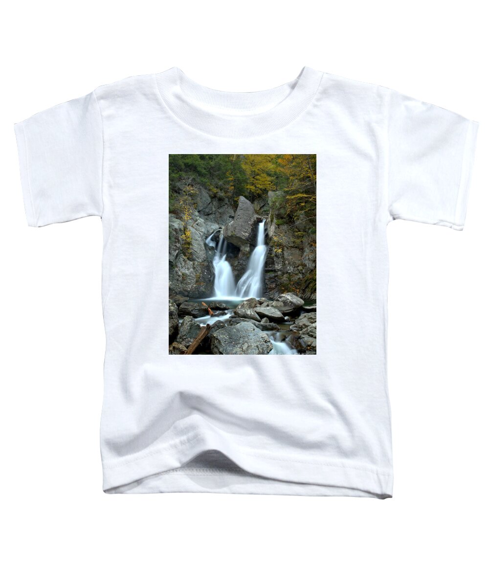 Bash Bish Falls Toddler T-Shirt featuring the photograph Massachusetts Bash Bish Falls by Adam Jewell
