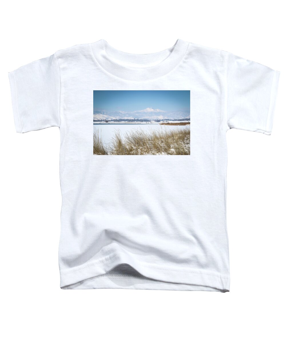 Mcintosh Lake Toddler T-Shirt featuring the photograph McIntosh Lake Longmont CO by Veronica Batterson