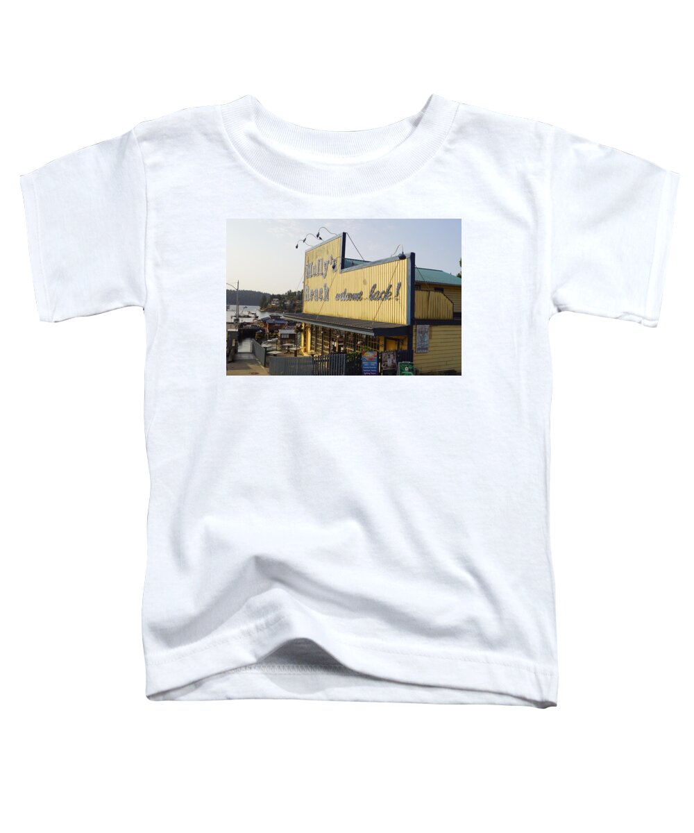 Molly's Reach Toddler T-Shirt featuring the photograph Molly's Reach Gibsons Harbour by Fred Bailey