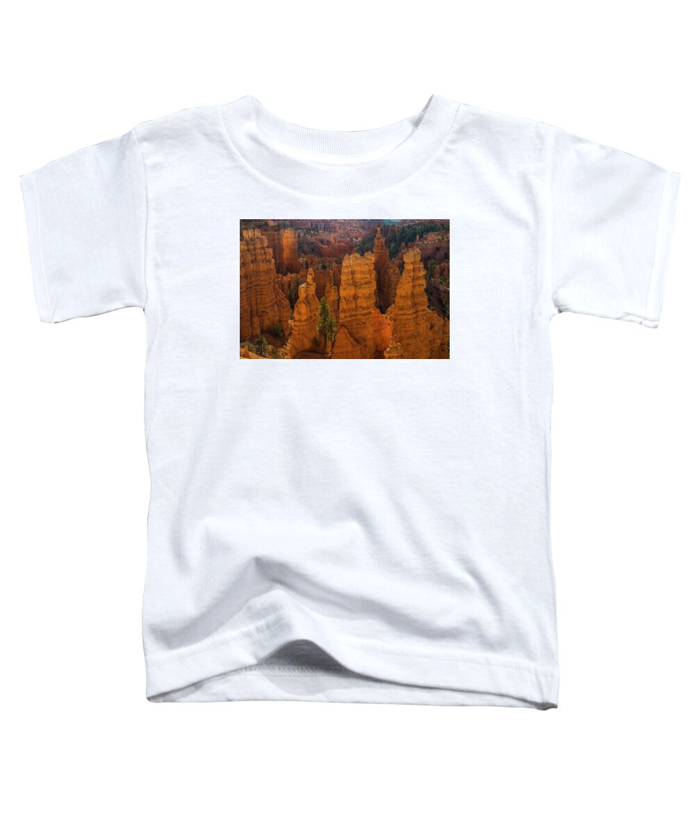 Bryce Toddler T-Shirt featuring the photograph Morning Glow II by Doug Scrima