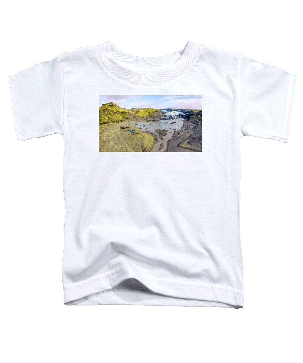 David Letts Toddler T-Shirt featuring the photograph Mountain Glacier by David Letts