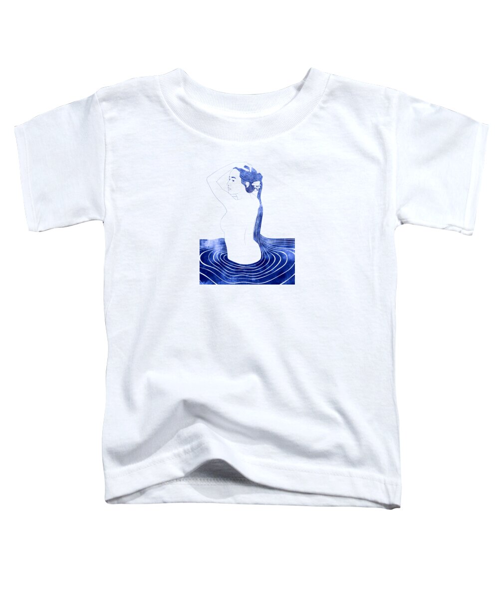  Toddler T-Shirt featuring the mixed media Nesaie by Stevyn Llewellyn