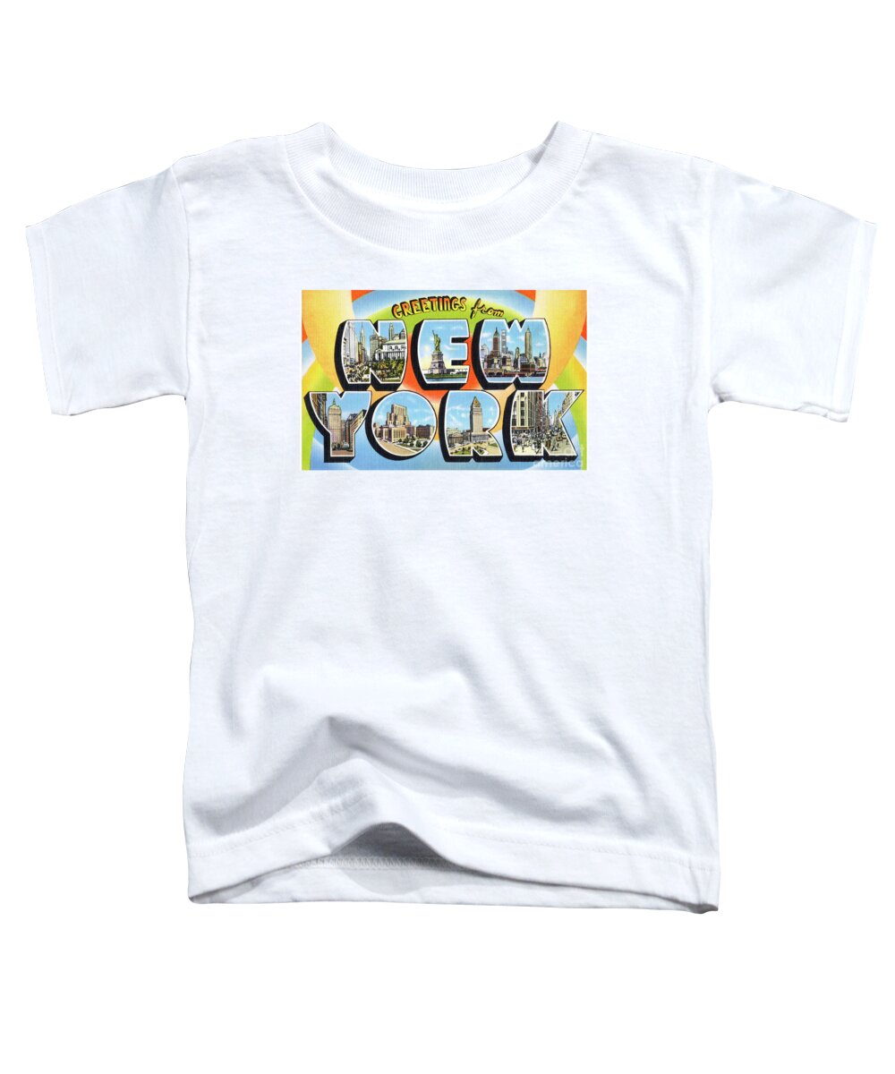New York Toddler T-Shirt featuring the photograph New York Greetings - Version 3 by Mark Miller