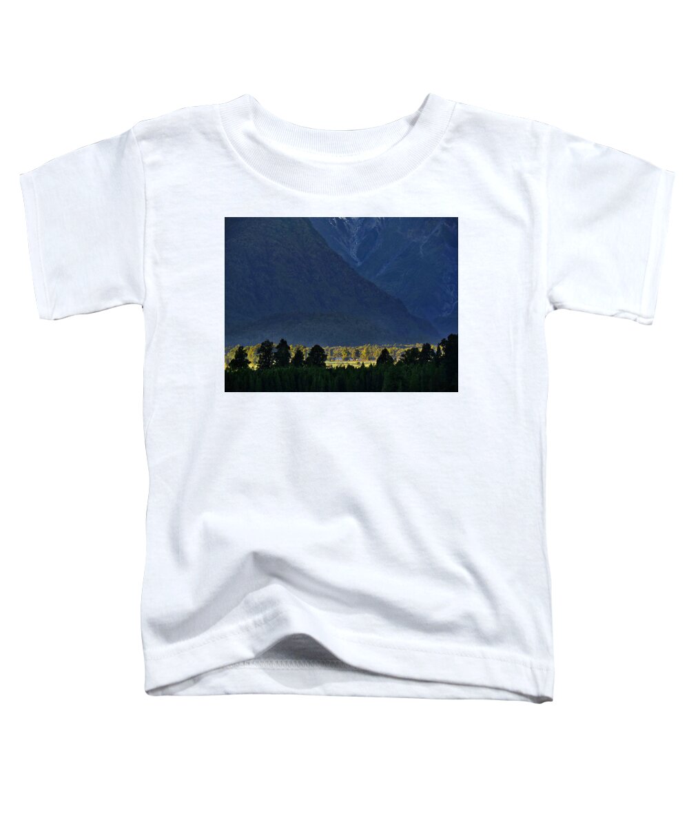 New Zealand Toddler T-Shirt featuring the photograph New Zealand Alps Foothills Sunrise by Steven Ralser